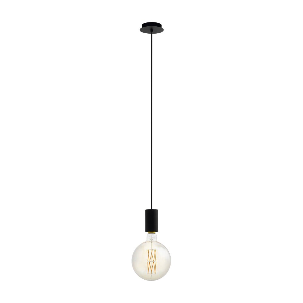 Eglo POZUETA Lámpara Colgante Negro, 1 luz main product photo