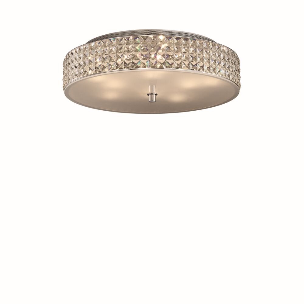 Ideal Lux ROMA Lámpara de Techo Cromo, Aspecto de cristal, 9 luces main product photo