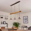 Ambri Lámpara Colgante Níquel-mate, 3 luces