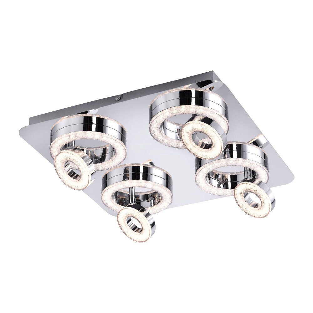 Leuchten Direkt Tim Lámpara de Techo LED Cromo, 8 luces main product photo