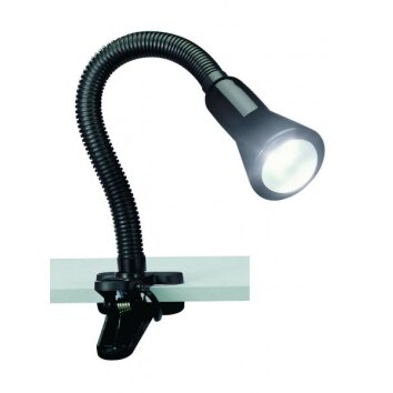 Trio 5028 Lámpara con pinza Negro, 1 luz