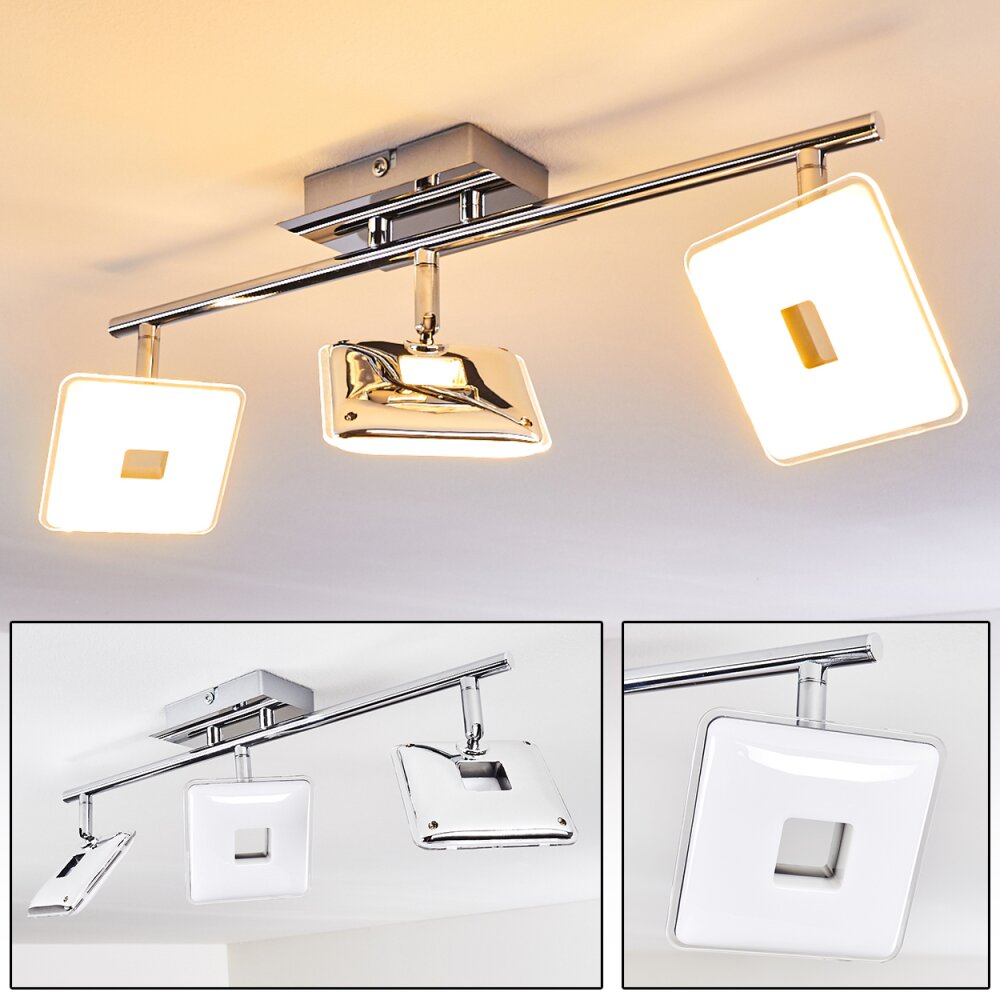 Vallorbe Lámpara de Techo LED Cromo, 3 luces main product photo