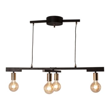 By Rydens Zeona Lámpara Colgante Latón, Negro, 4 luces By Rydens Zeona Lámpara Colgante Latón, Negro, 4 luces
