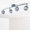 Covane Lámpara de Techo LED Azul, Gris, 4 luces