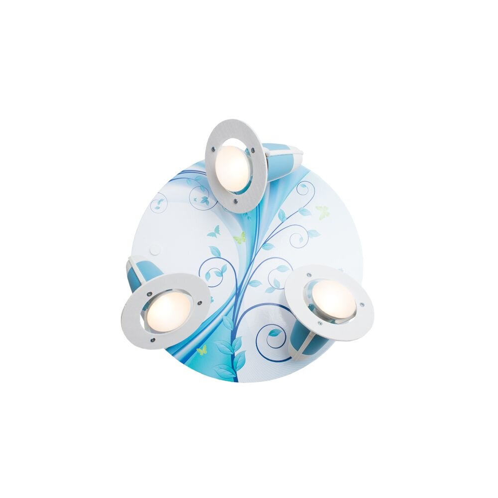 Elobra PHANTASIE Plafón circular con focos Verde, 3 luces main product photo