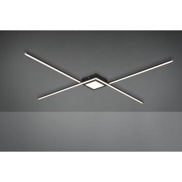 Trio Oxford Lámpara de Techo LED Antracita, 1 luz
