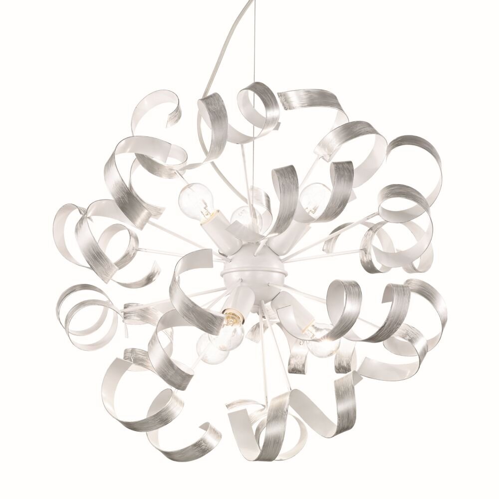 Ideal Lux VORTEX Lámpara Colgante Blanca, 6 luces main product photo