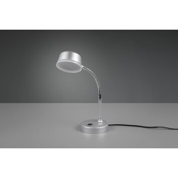 Reality Kiko Lámpara de mesa LED Titanio, 1 luz