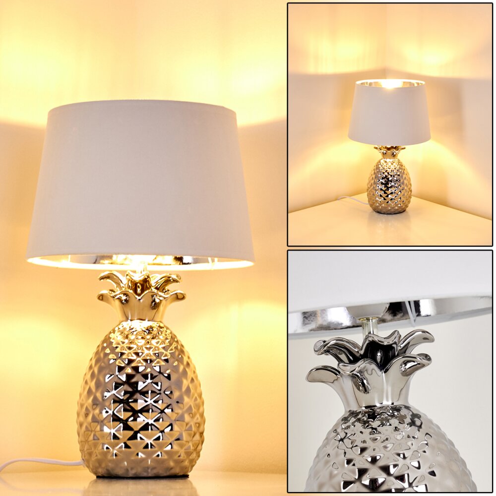 Pina Lámpara de Mesa Blanca, 1 luz main product photo