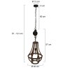 Steinhauer liberty bell Lámpara Colgante Marrón, 1 luz