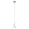 Eglo MONTEFIO 1 Lámpara colgante LED Cromo, Aspecto de cristal, 1 luz