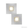 Grossmann Karree Aplique LED Color champán, 2 luces