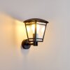 Siera Aplique para exterior Negro, 1 luz