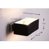 Ideallux BOX AP2 Aplique Negro, 2 luces