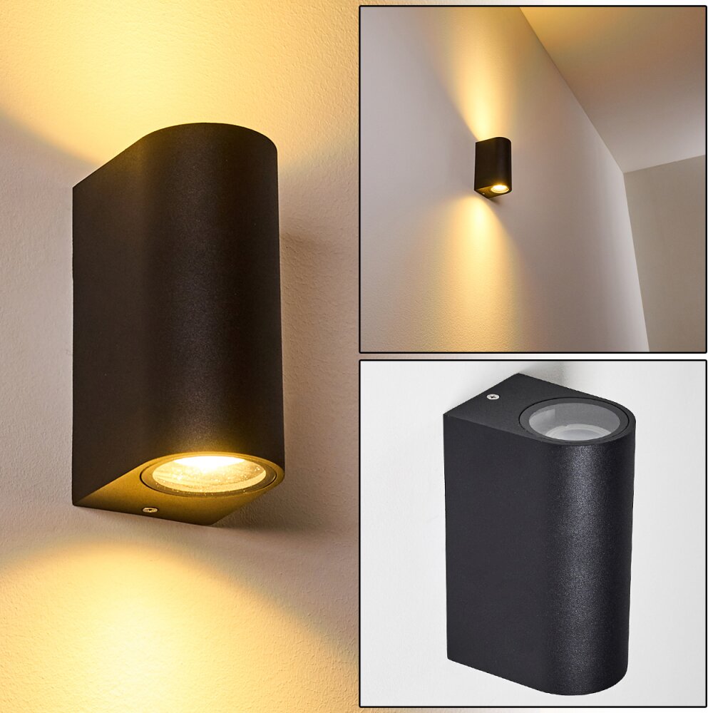 Aplique para exterior Nordborg LED Negro, 2 luces main product photo