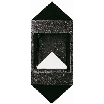 Albert 618 Aplique para exterior Negro, 1 luz