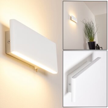 Mosambik Aplique LED Blanca, 1 luz