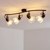Bohemia Lámpara de Techo Negro, 4 luces