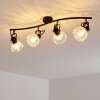 Bohemia Lámpara de Techo Negro, 4 luces