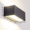 GEMINI Aplique para Exterior LED Antracita, 1 luz