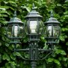 Kobe Candelabro Verde, Negro, 3 luces