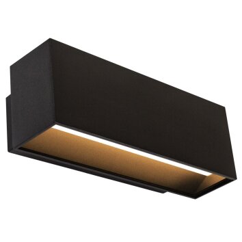 KS Verlichting Segment Aplique LED Negro, 2 luces