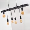 Barbengo Lámpara Colgante Negro, 6 luces