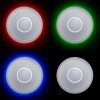 Brilliant Lucian Lámpara de Techo LED Blanca, 1 luz, Mando a distancia, Cambia de color
