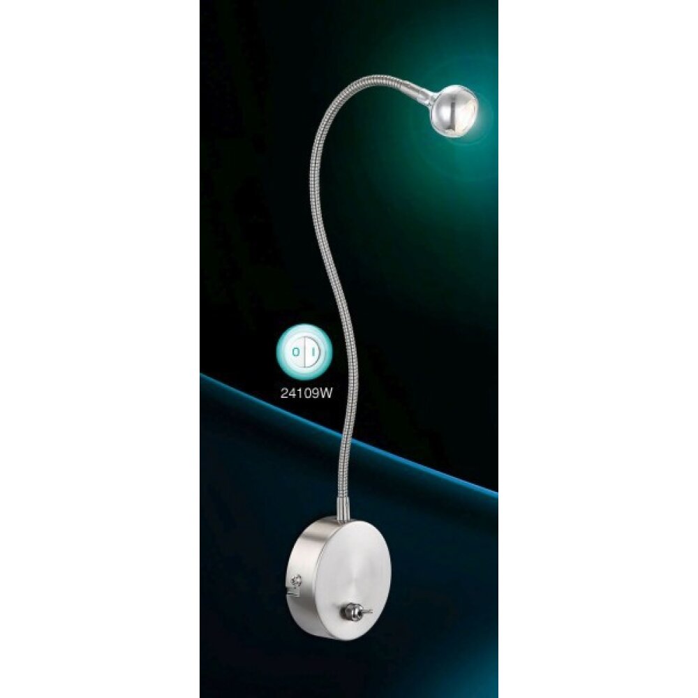 Globo SERPENT Aplique LED Cromo, Níquel-mate, 1 luz main product photo