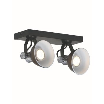 Steinhauer BROOKLY Proyector LED Negro, 2 luces