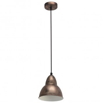 Eglo VINTAGE Lámpara suspendida marrón oscuro, Cobre, 1 luz