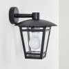 Siera Aplique para exterior Negro, 1 luz