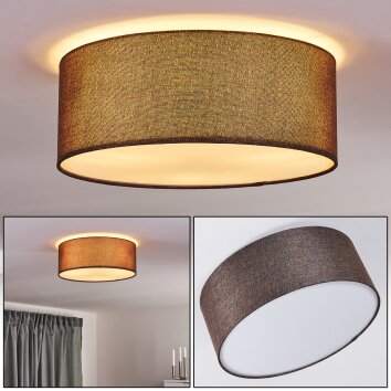 Nijmegen Lámpara de Techo Marrón, Blanca, 3 luces