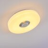Athlone Lámpara de Techo LED Blanca, 2 luces, Mando a distancia, Cambia de color