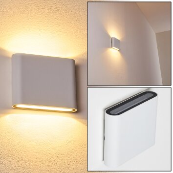 Aplique para exterior Tinglev LED Blanca, 2 luces