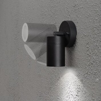 Konstsmide Modena Foco de pared Negro, 1 luz
