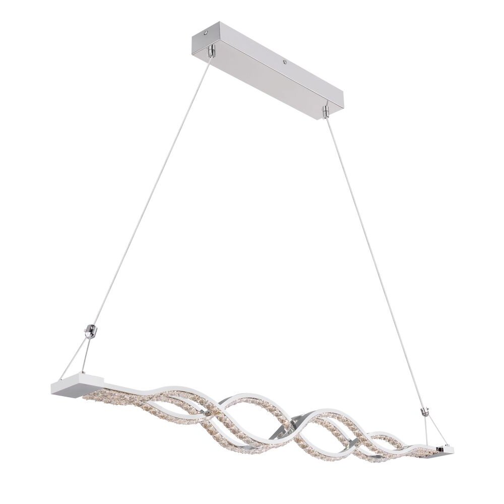 Lámpara Colgante Globo PILLA LED Cromo, 1 luz, Mando a distancia main product photo