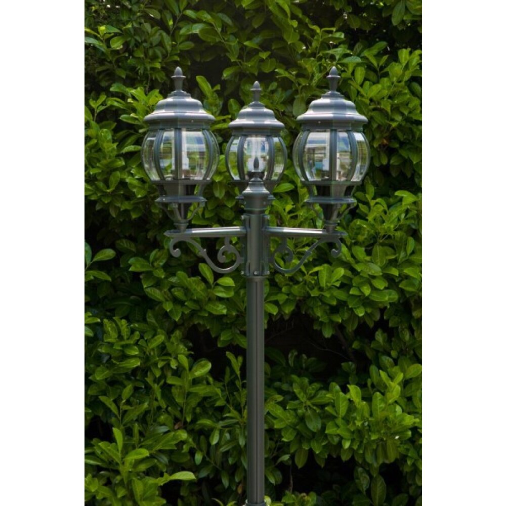 Massive myGarden DUBROVNIK Candelabro Verde, Negro, Transparente, claro, 3 luces main product photo