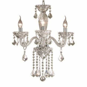 Ideal Lux TIEPOLO Lámpara de araña Cromo, Aspecto de cristal, 3 luces