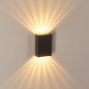 Benin Aplique para exterior LED Negro, 2 luces