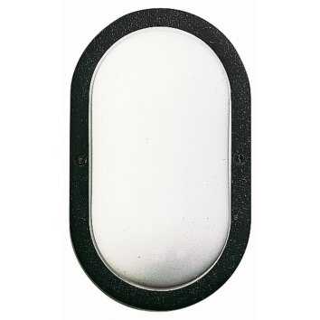 Albert 6037 Aplique para exterior Negro, 1 luz