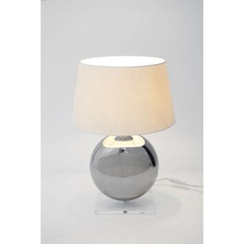 Holländer BOWLING Lámpara de mesa Plata, Blanca, 1 luz