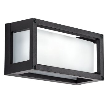 KS Verlichting Brick Aplique Negro, 1 luz