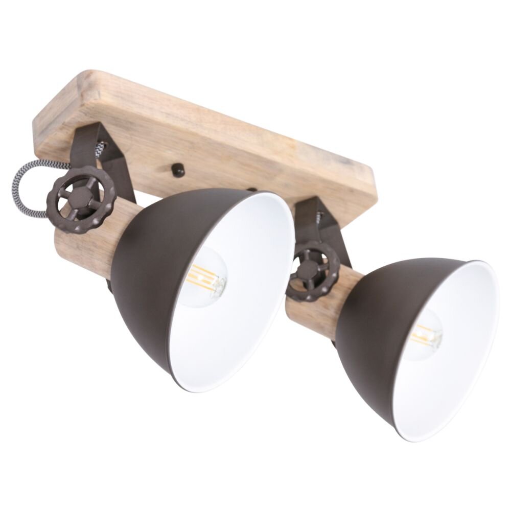 Steinhauer Gearwood Lámpara de Techo Madera clara, 2 luces main product photo