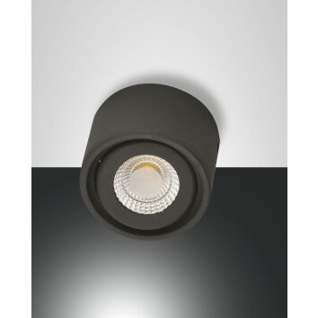 Fabas Luce Anzio Lámpara de Techo LED Antracita, 1 luz