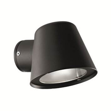 Ideal Lux GAS Aplique para exterior Negro, 1 luz