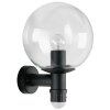 Albert 641 Aplique para exterior Negro, 1 luz, Sensor de movimiento