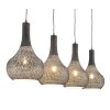 Wildervanksterdallen Lámpara Colgante Gris, 4 luces