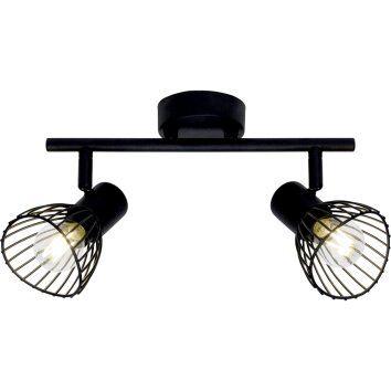 Brilliant Elhi Lámpara de Techo Negro, 2 luces