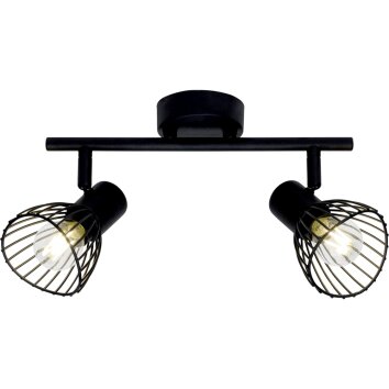 Brilliant Elhi Lámpara de Techo Negro, 2 luces